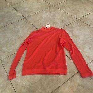 Col Story Women’s Orange Mock Turtleneck.  Size M.  NWT